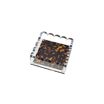 Scallop Photo Tray in Tortoise