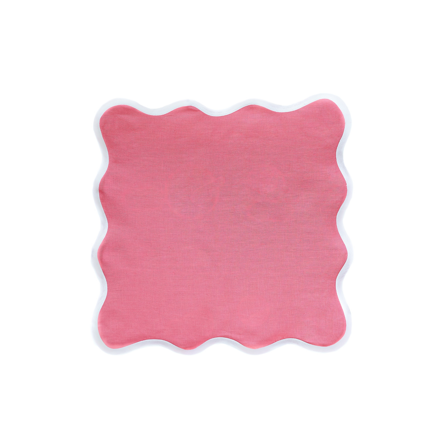Scalloped Napkin in Hibiscus Pink Set of 4