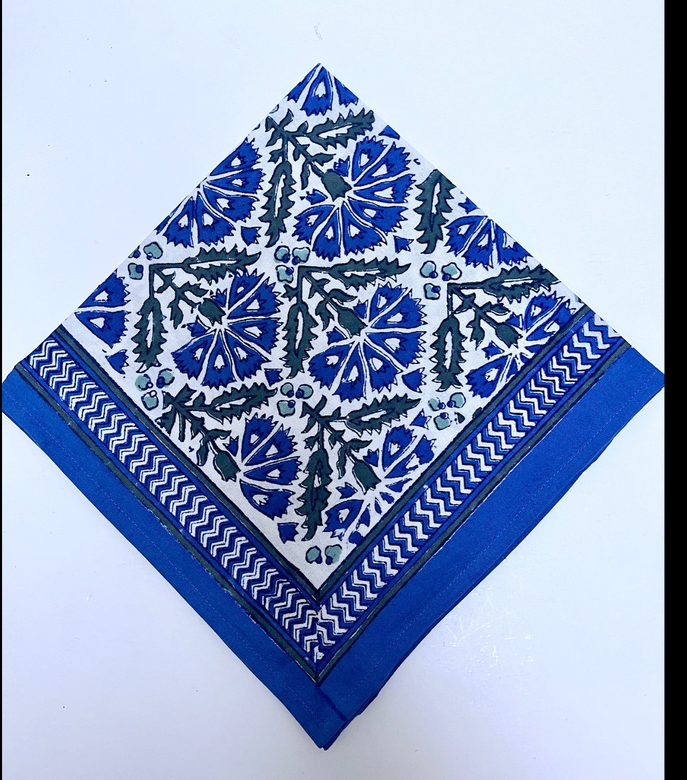 NH Napkin, 20 x 20,  Blue, White, Drk Grey