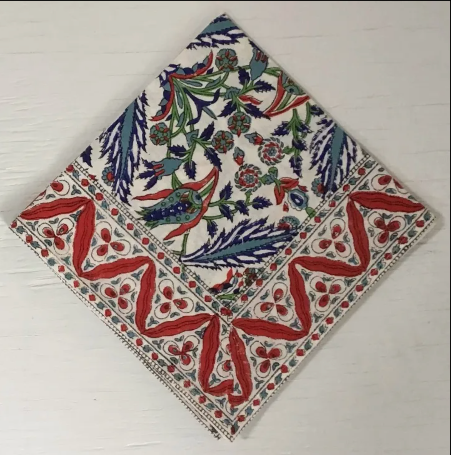 NH Napkin, 20 x 20, Blue, Red, Green