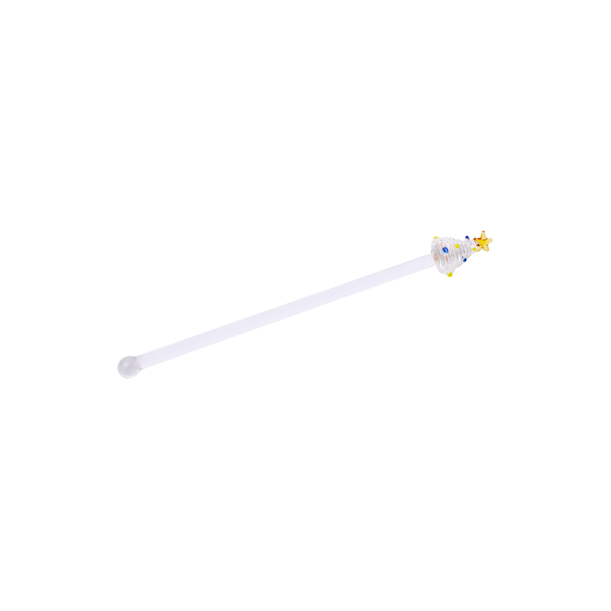Set of 6 Tree Glass Stirrers - Clear