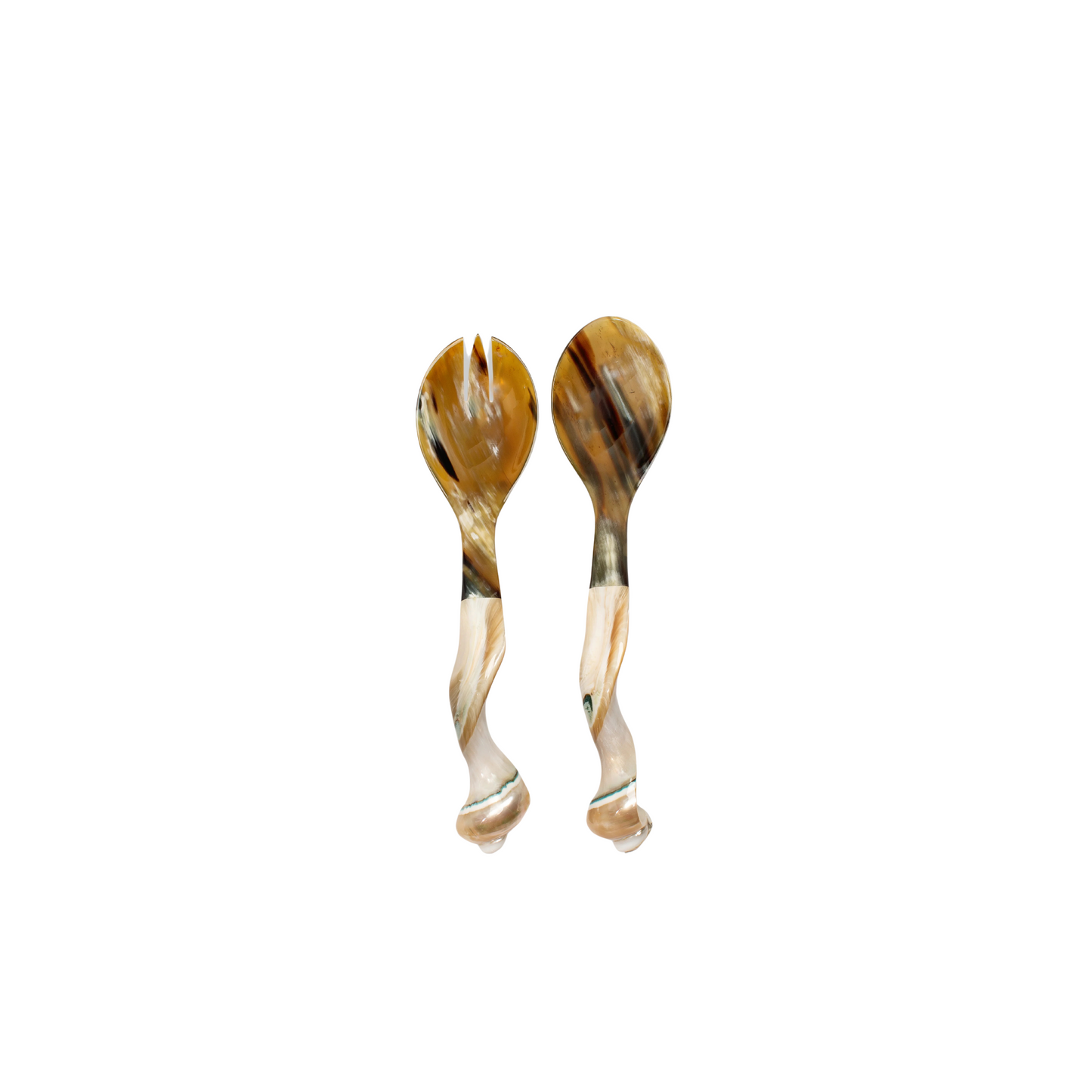 Seychelles Servers in Horn and Natural Shell