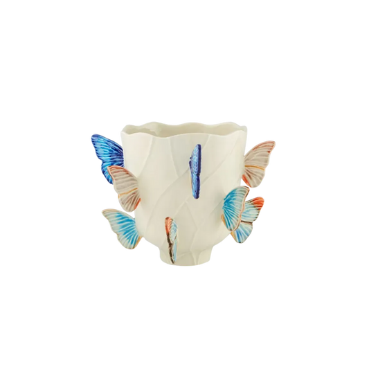 Small Vase Cloudy Butterflies