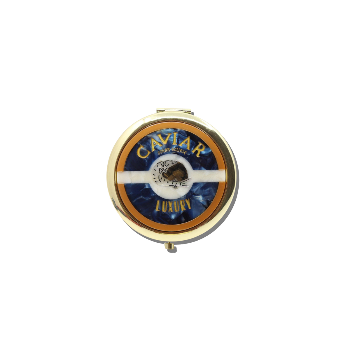 Caviar Handbag Hero Pill Compact