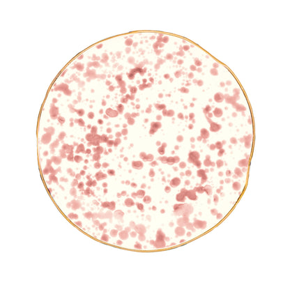 Speckled Plate Pink Fasano 7.8 inch