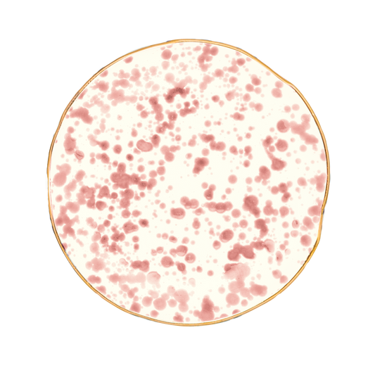 Speckled Plate Pink Fasano 7.8 inch