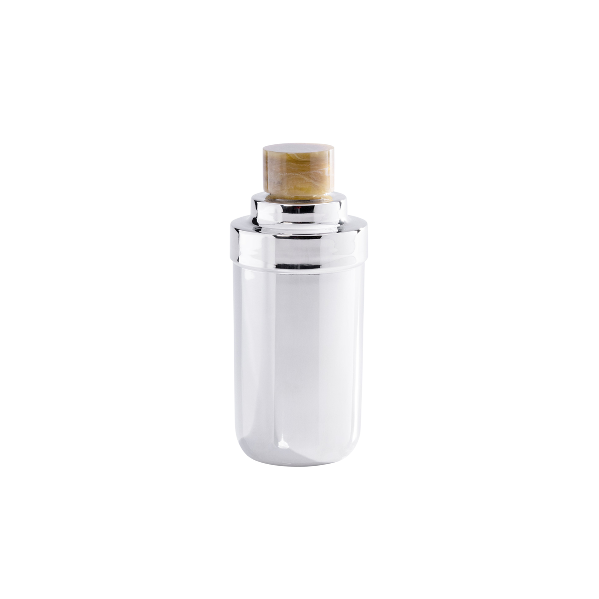 Spiga Cocktail Shaker - Nickel with Amber Accent