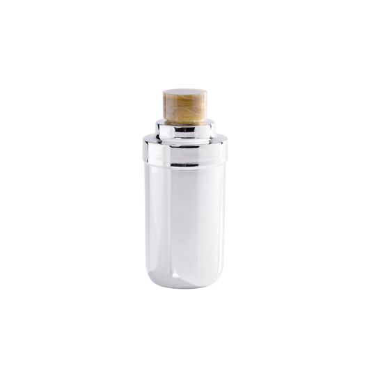 Spiga Cocktail Shaker - Nickel with Amber Accent