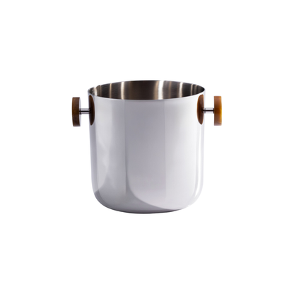Spiga Ice Bucket - Nickel with Amber Accent