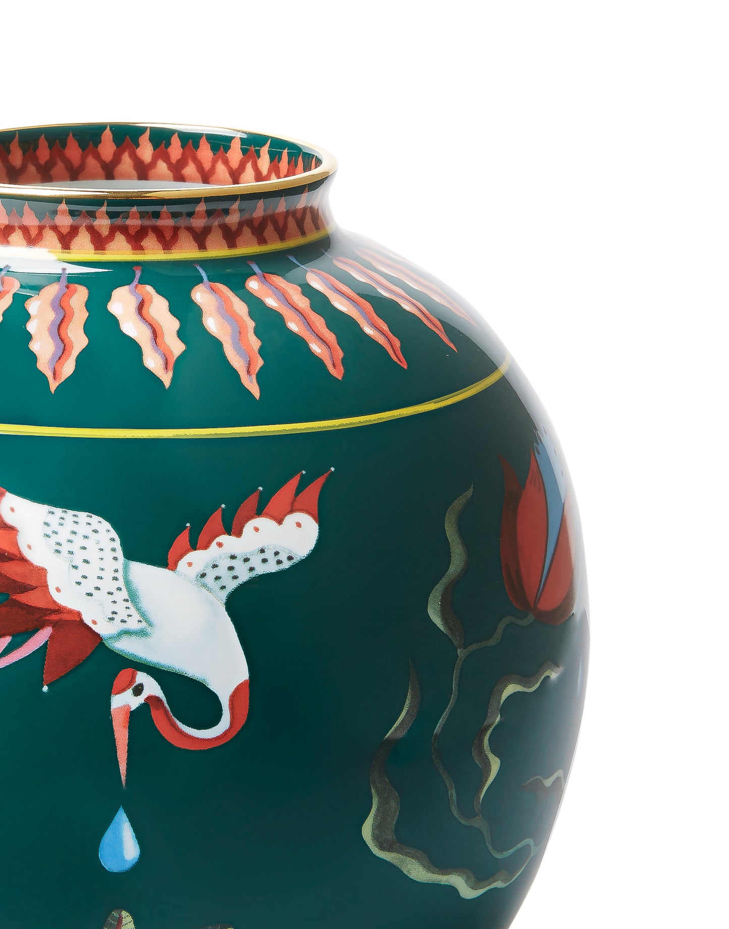 Spirit Stork Bubble Vase