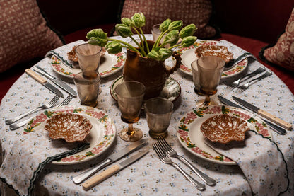 Splatter Coquillage Dish in Terracotta and Cream
