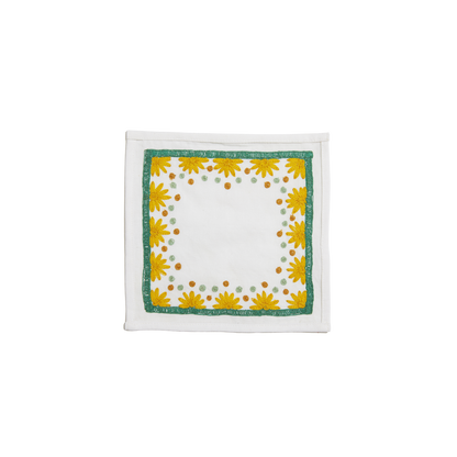 Starburst Cocktail Napkins-sungold Set of 4