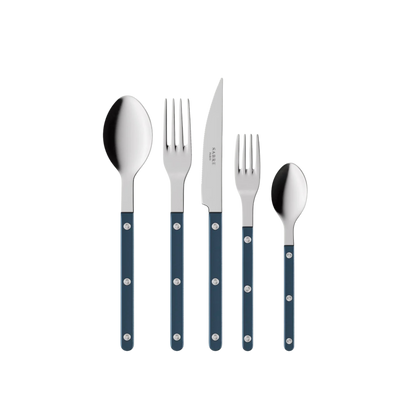 Bistrot Pearly 5-Piece Cutlery Set - Steel Blue
