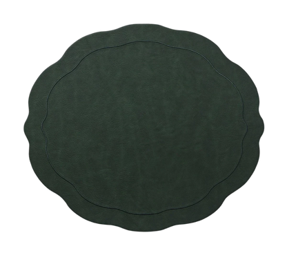 Tailored Placemats in Hunter Green - Set of 4