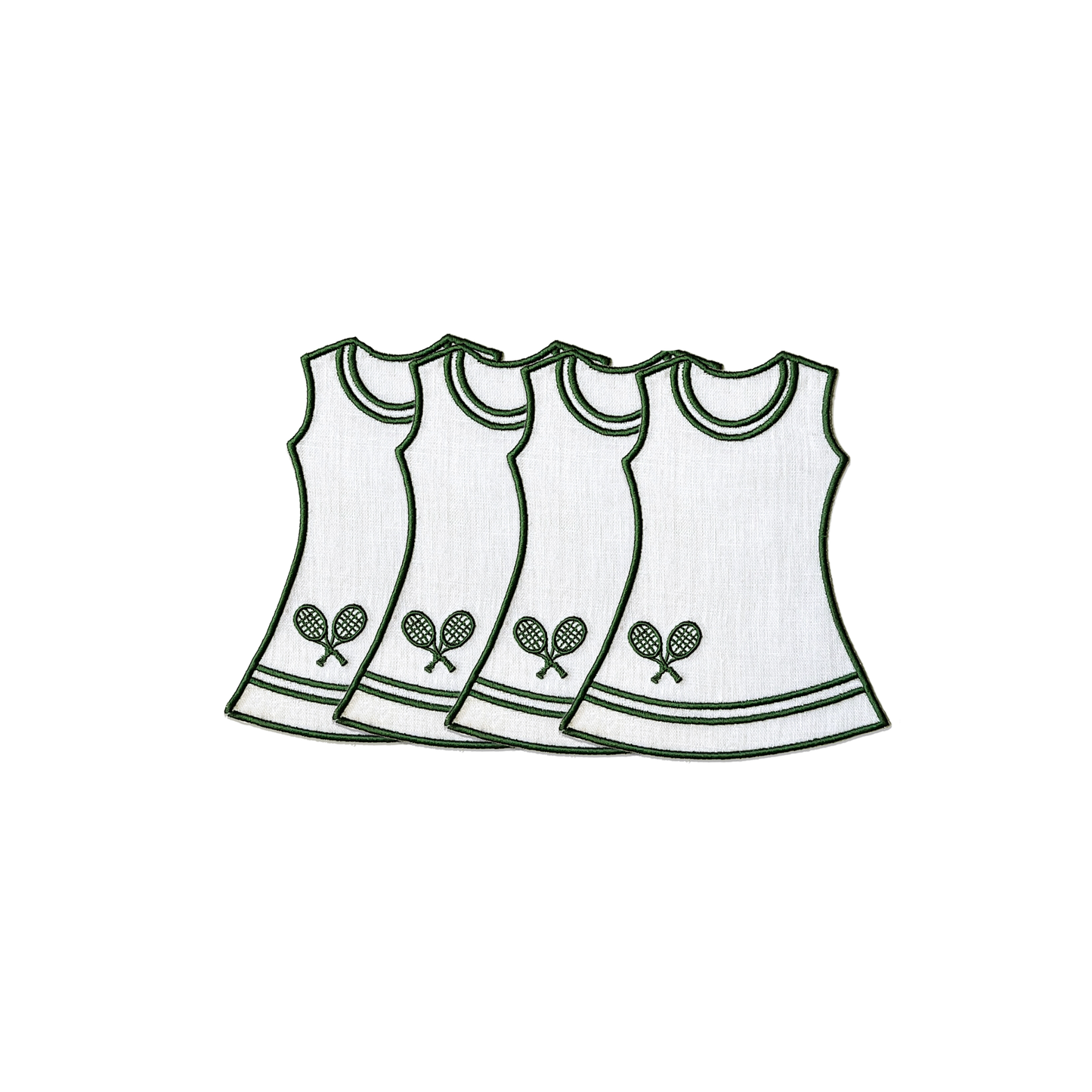 Tennis Dress Cocktail Napkins - Set of 4