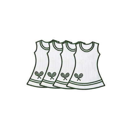 Tennis Dress Cocktail Napkins - Set of 4