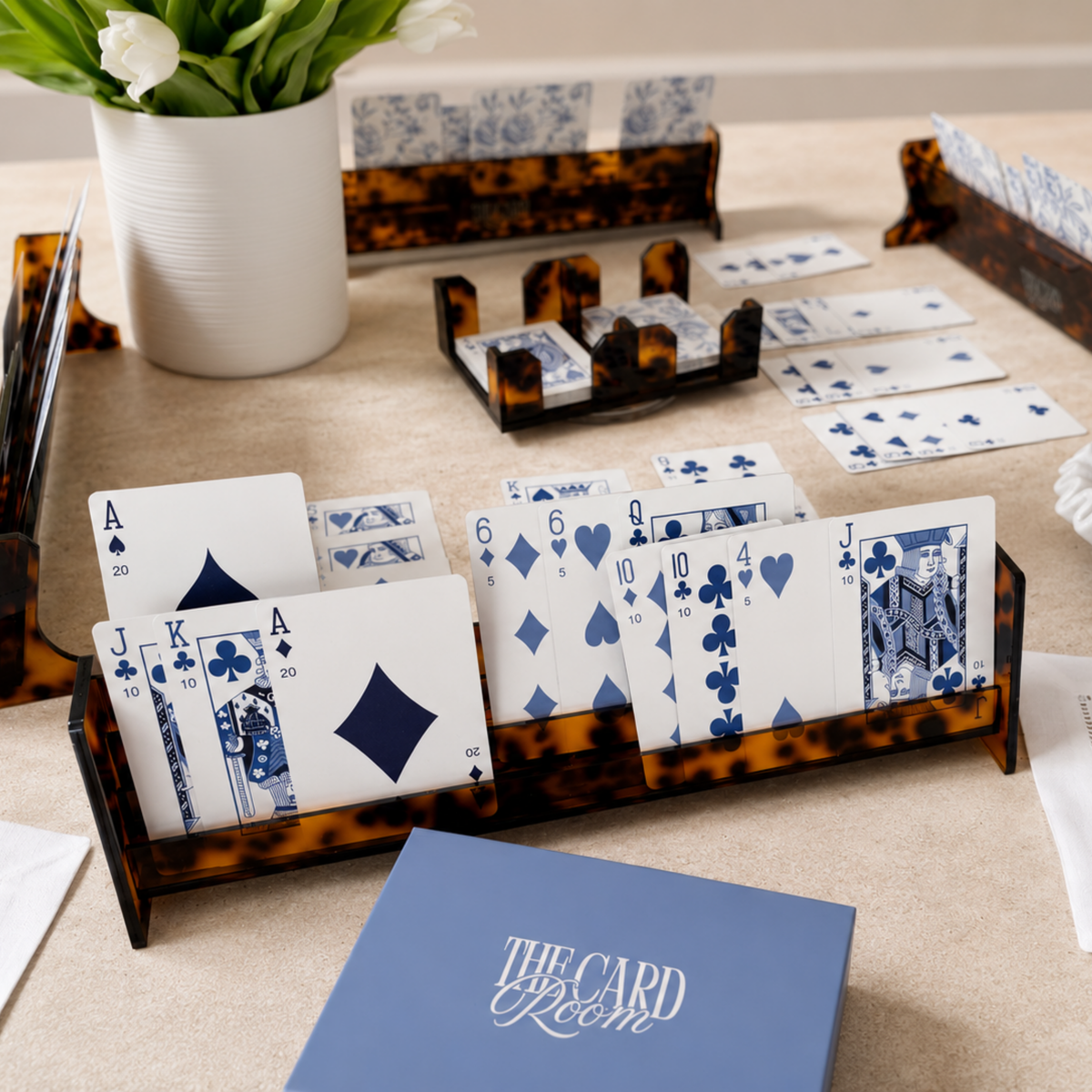 Acrylic Card Rack - Tortoise