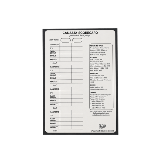 Classic Canasta Scorepad