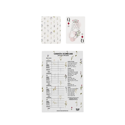 Garden Floral Gift Set: Cards + Scorepad