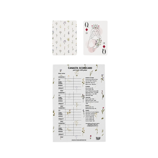 Garden Floral Gift Set: Cards + Scorepad
