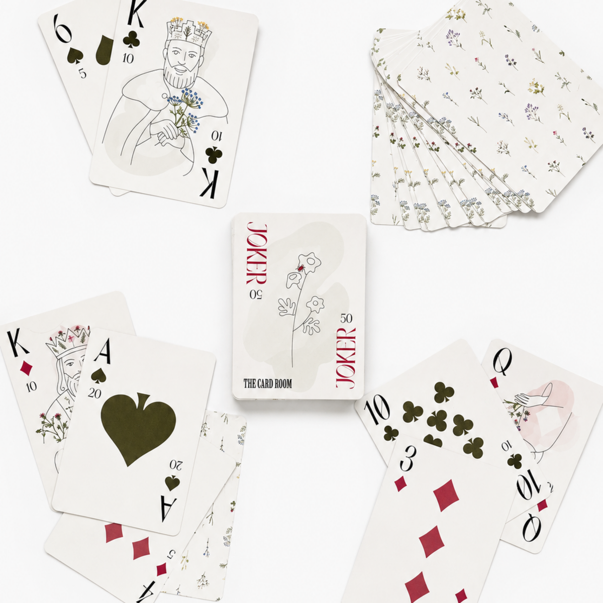 Garden Floral Gift Set: Cards + Scorepad