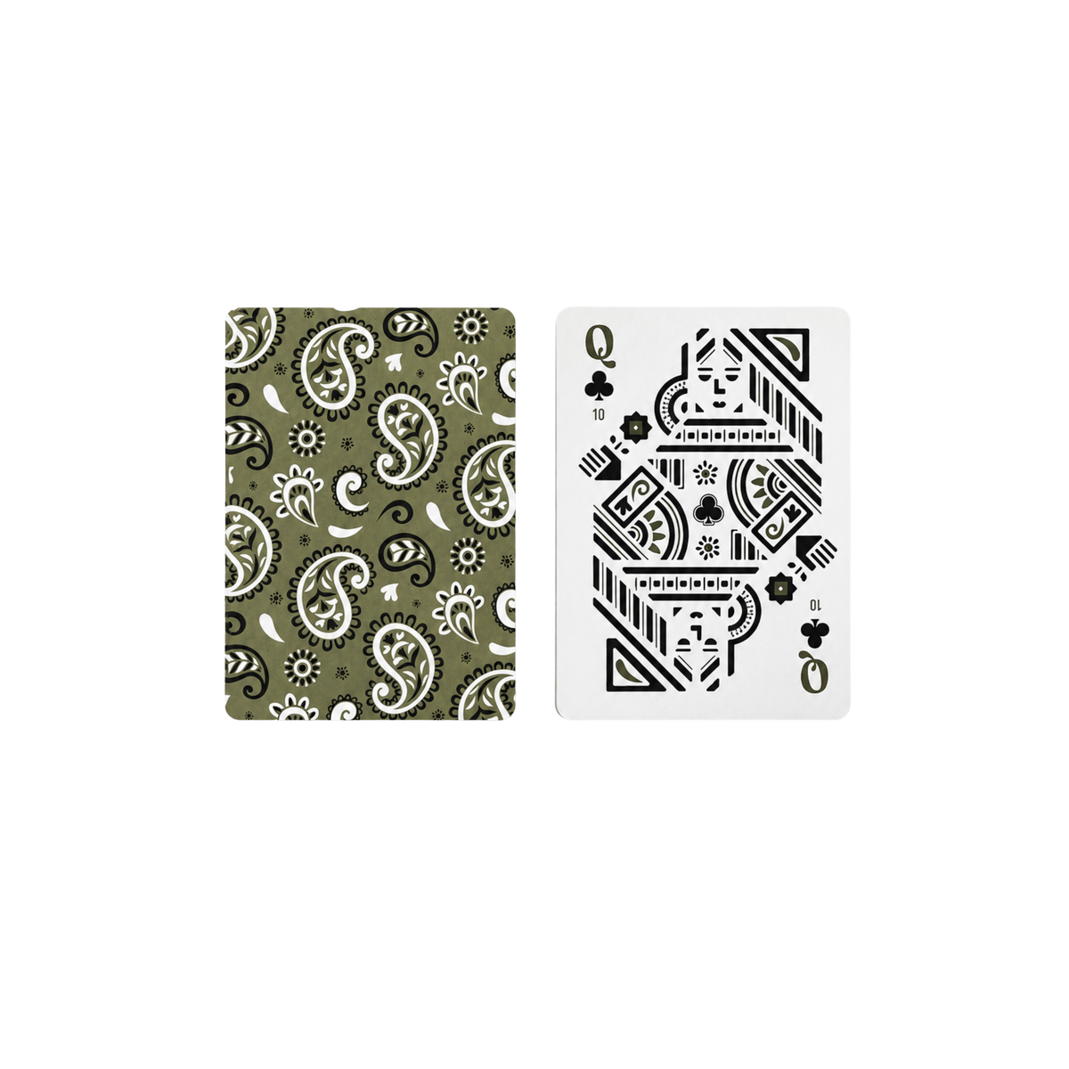 Green Bandana Canasta Cards with Points
