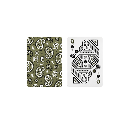 Green Bandana Canasta Cards with Points