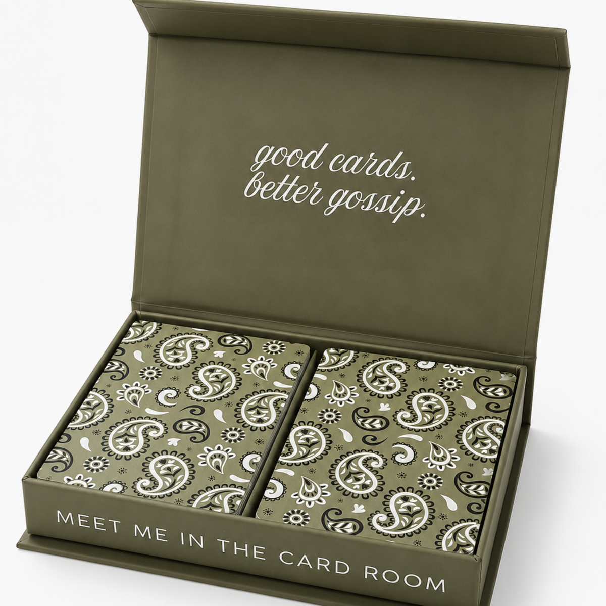 Green Bandana Canasta Cards with Points