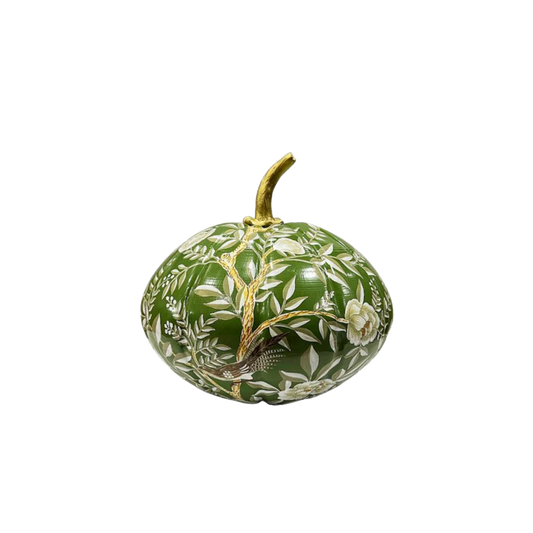 Moss Green Chinoiserie Pumpkin