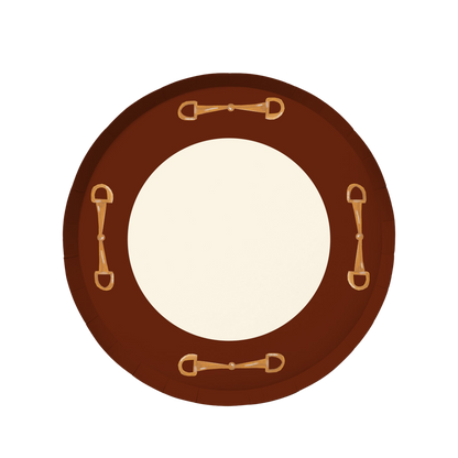 The Rider Dinner Plate Set - Cherry Wood