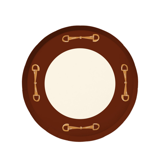 The Rider Dinner Plate Set - Cherry Wood