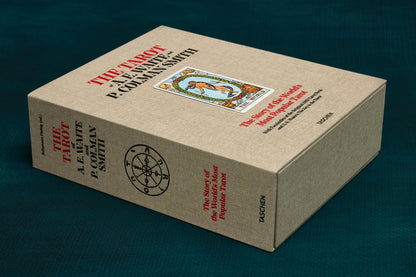 Explore the iconic Tarot deck created by Arthur E. Waite and Pamela Colman Smith with this hardcover kit. It includes a clamshell box containing 78 Tarot cards and facsimiles of the original 1910 edition and A. E. Waite’s "Key to the Tarot." Accompanied by over 800 images and texts by Johannes Fiebig, this collection offers a deep dive into the history and significance of this influential deck. Perfect for Tarot enthusiasts and collectors.