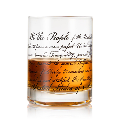 We The People American Flag Whiskey Glass Set