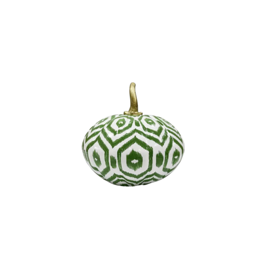 Green Geometric Pumpkin