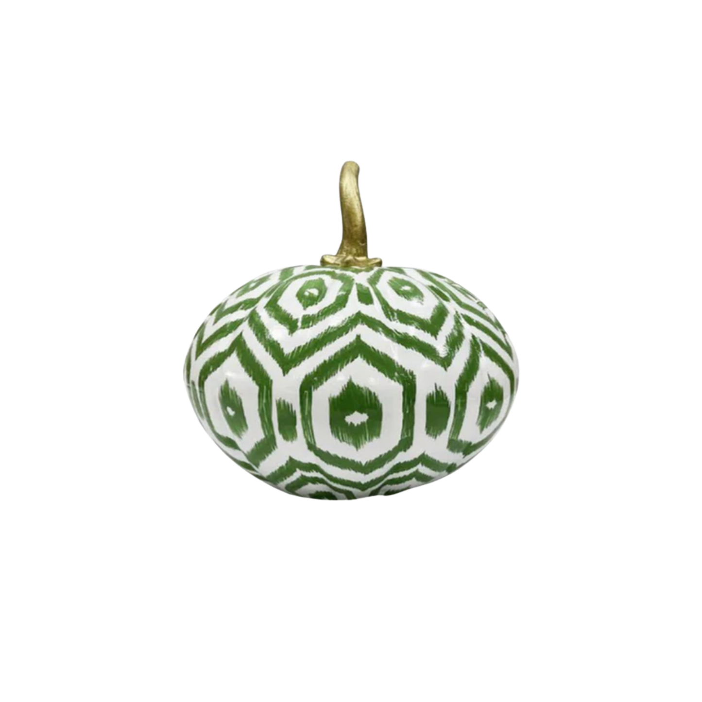 Green Geometric Pumpkin