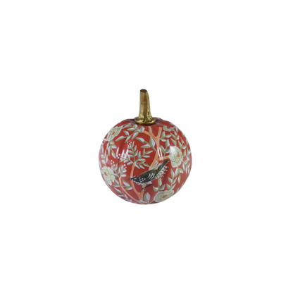 Rusty Red Chinoiserie Pumpkin