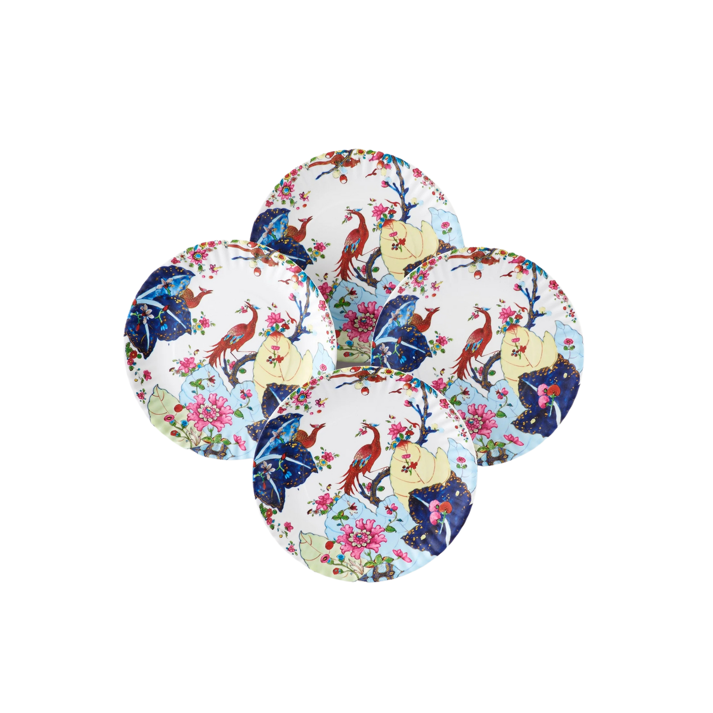 Tobacco Leaf Melamine "Paper" Plate Set of 4