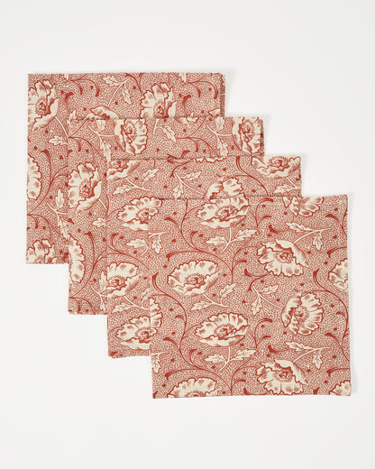 Toscana Red Napkins - Set of 4