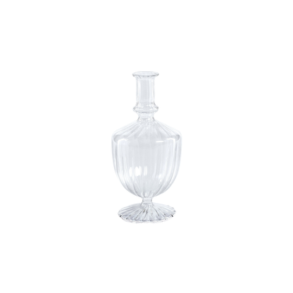 Urn Shaped Venetian Spiral Vase - Clear
