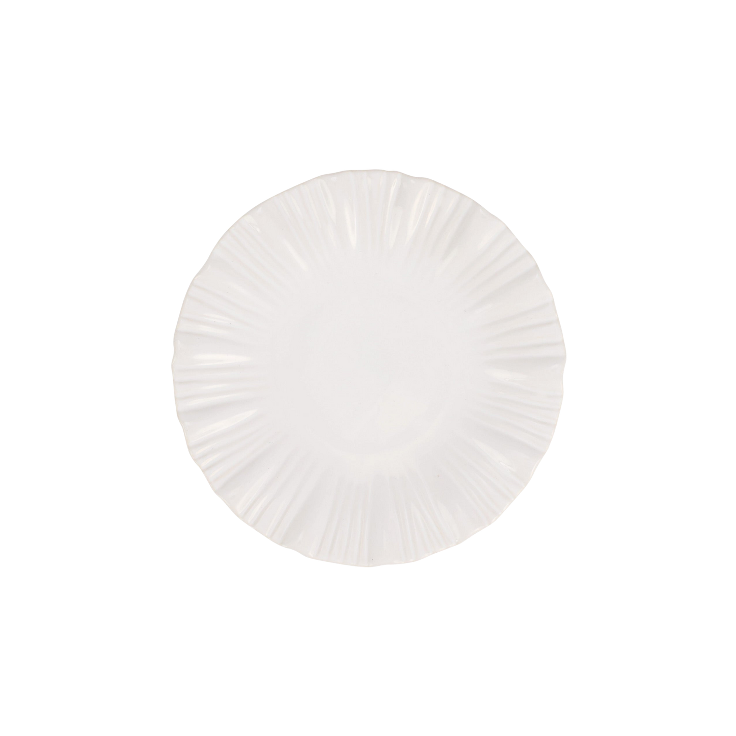 Bari White Salad Plate