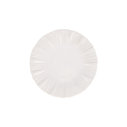 Bari White Salad Plate