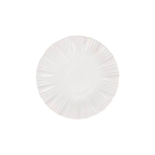 Bari White Salad Plate