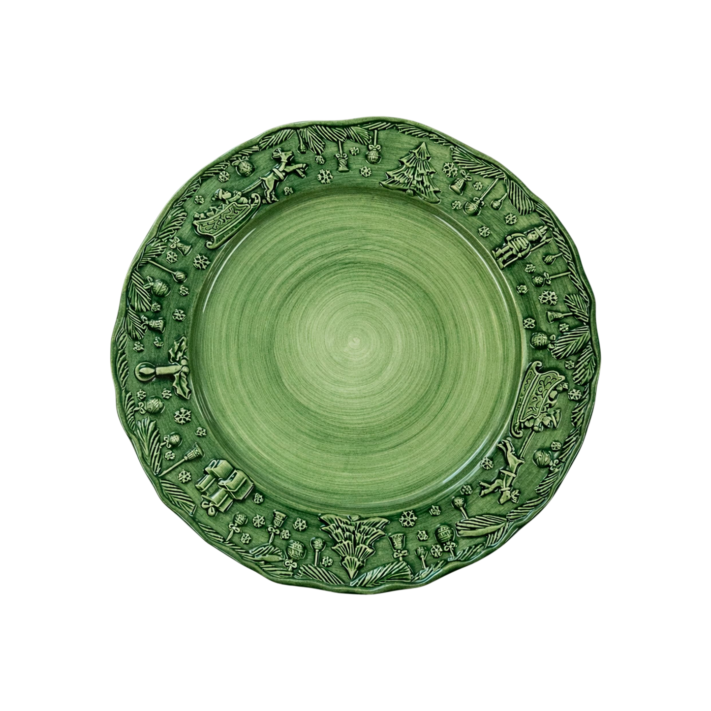 Fiabe di Natale Green Dinner Plate