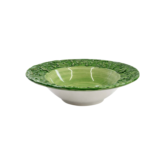 Fiabe di Natale Green Serving Bowl