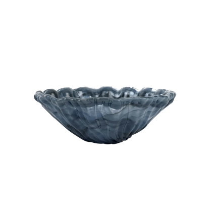 Onda Glass Gray Bowl