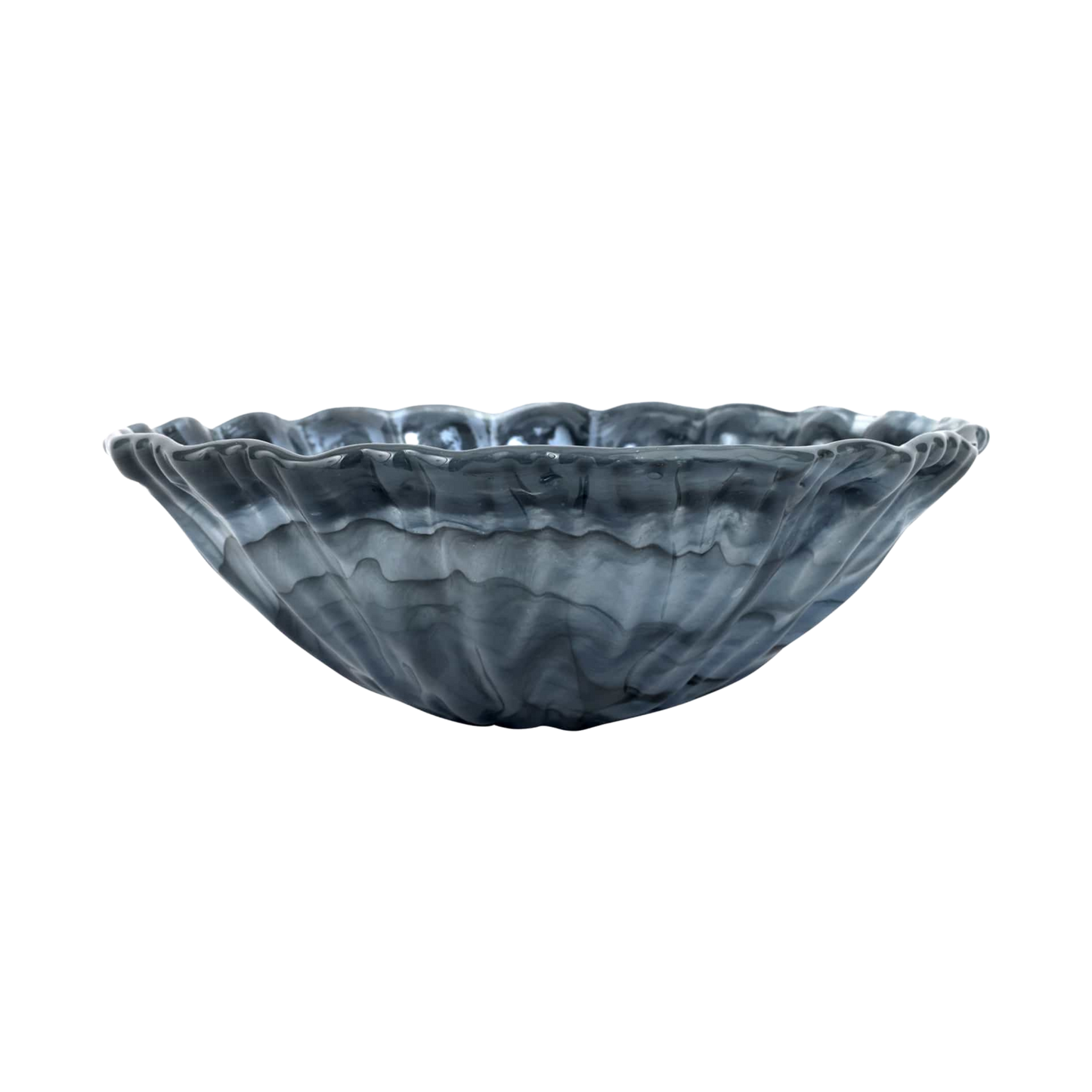 Onda Glass Gray Medium Bowl