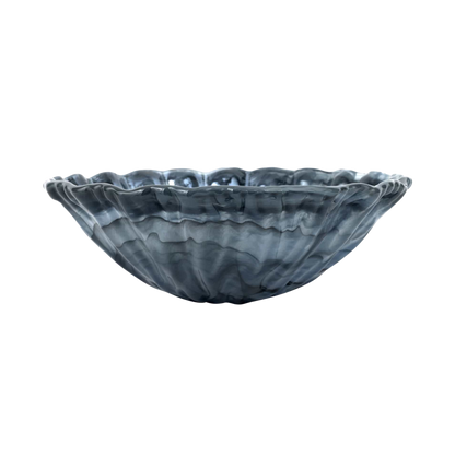 Onda Glass Gray Medium Bowl