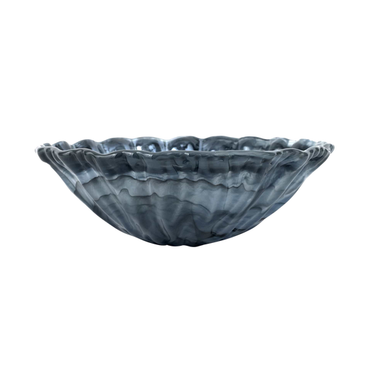 Onda Glass Gray Medium Bowl