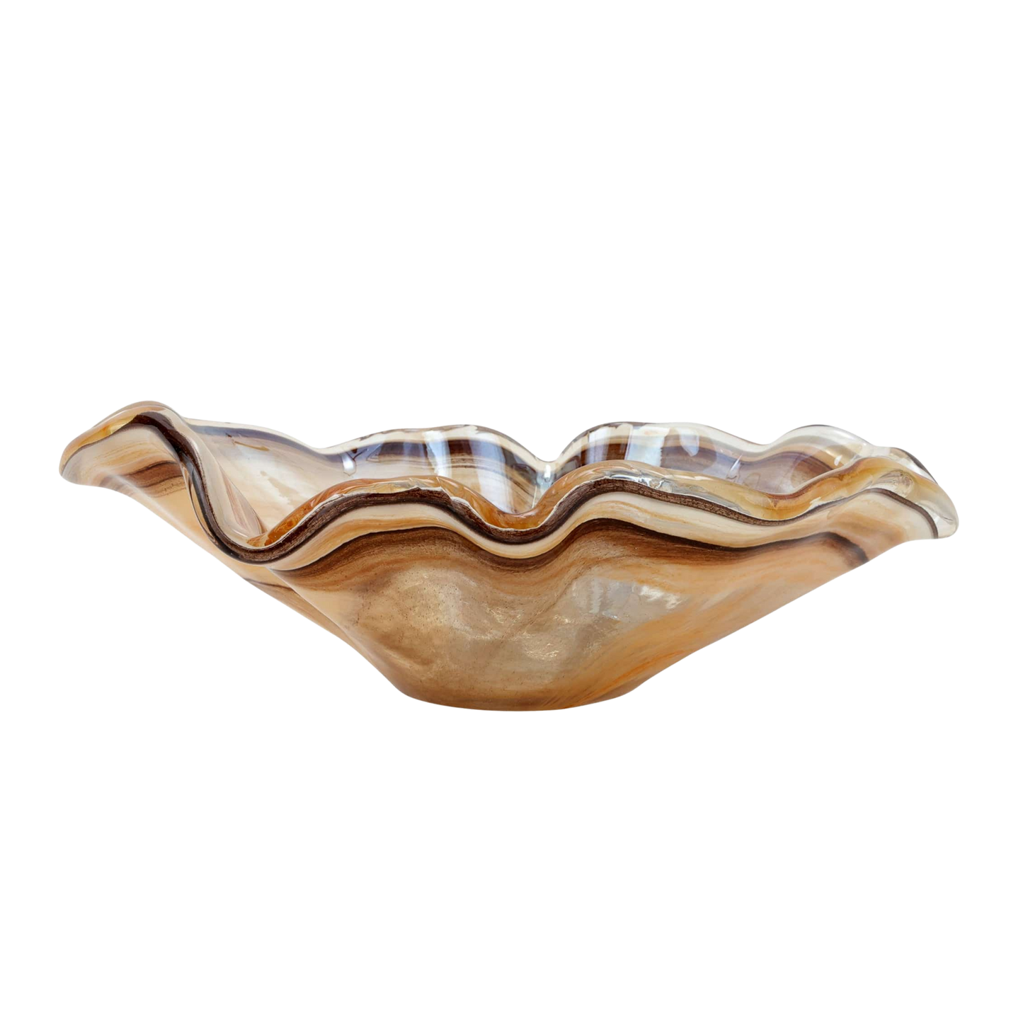 Onda Glass Tortoiseshell Large Bowl