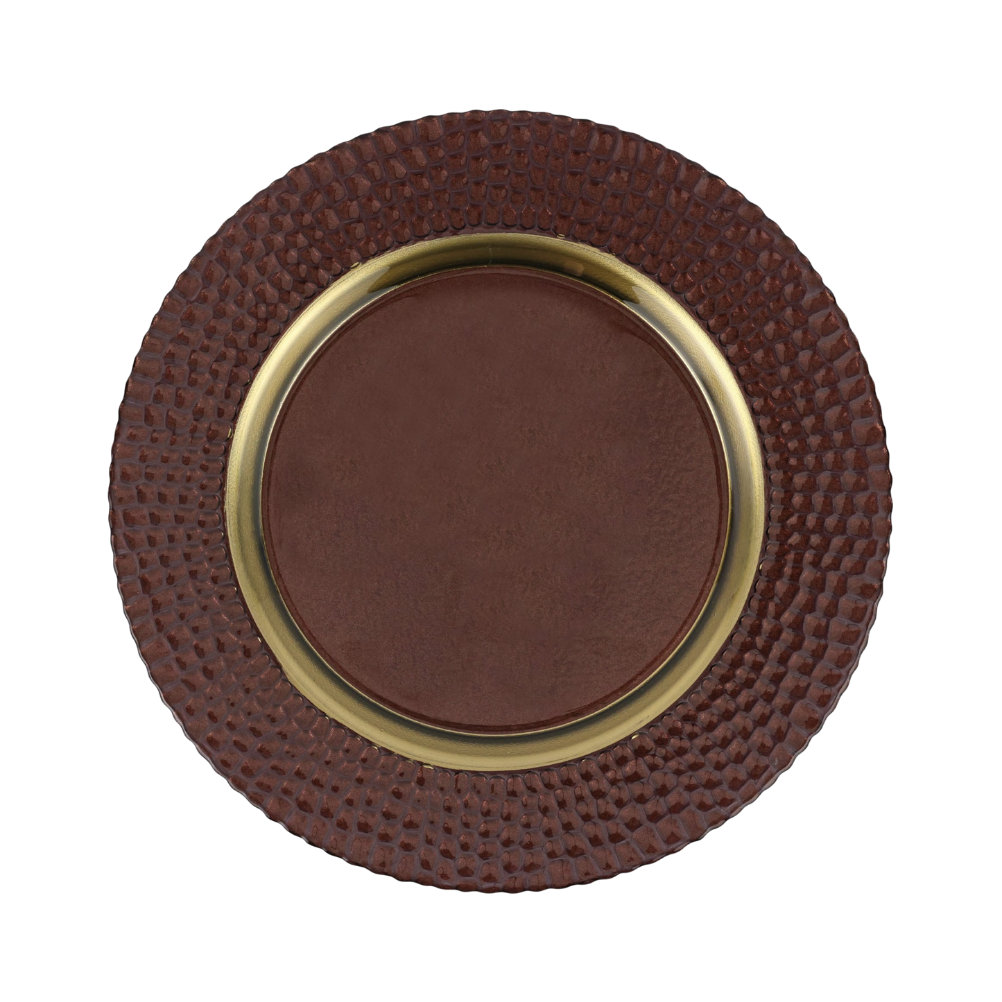 Pelli Glass Charger - Brown